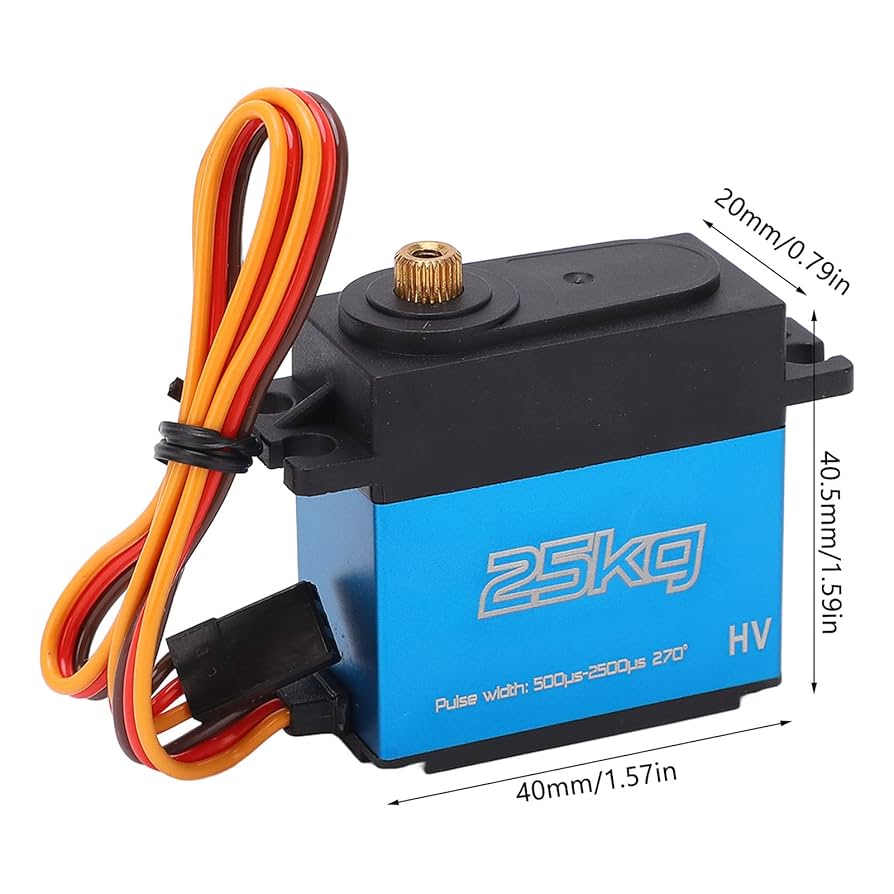 Amazon | デジタルサーボ、1/12ロボット用1/12 RCカー用270度高